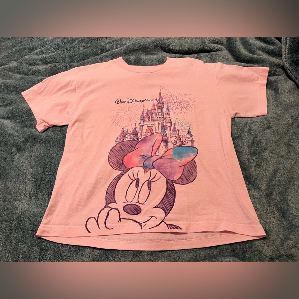 Disney Pink Minnie Mouse Short Sleeve Tee